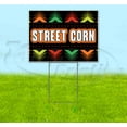 thumbnail image 1 of Fiesta Street Corn (18" x 24") Yard Sign, Includes Metal Step Stake, 1 of 6
