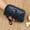 Blue, variant on Genuine Leather Women'S Wallet, Casual Continental Style, Zipper Closure, Wristlet, Polyester Lined, with Zip Pocket and Paper Money Compartment