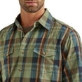 thumbnail image 3 of Wrangler Men's Retro Premium Plaid Print Long Sleeve Button-Down Western Shirt - 112338154, 3 of 4