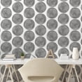 thumbnail image 3 of Ambesonne Black and White Peel & Stick Wallpaper for Home, Doodle Art Circles, 13"x36", Black White, 3 of 6