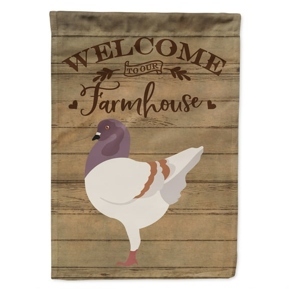 Carolines Treasures CK6893GF German Modena Pigeon Welcome Garden Size outdoor-flags, Multicolor