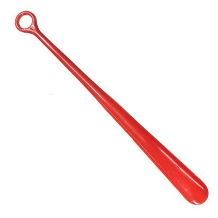 

18.5inch Plastic Extra Long Handle Shoe Horn Shoehorn Flexible Easy Sturdy Slip Aid 1x Red
