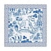 Chinoiserie Design Tablecloth, Chinoiserie Style Tablecloth, Tablecloth, Size 55.1" by 55.1" Chinoiserie tabletop