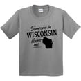 thumbnail image 3 of Inktastic Someone in Wisconsin Loves Me Youth T-Shirt, 3 of 5