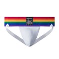 thumbnail image 4 of Midsumdr Mens Briefs Workout Straps Male Underpants Athletic Supporter, Rainbow Briefs G-Strings , Hollow-carved Design Double Thong Panties Hip Lift Low Waist Briefs Gay Pride Stuff, 4 of 4