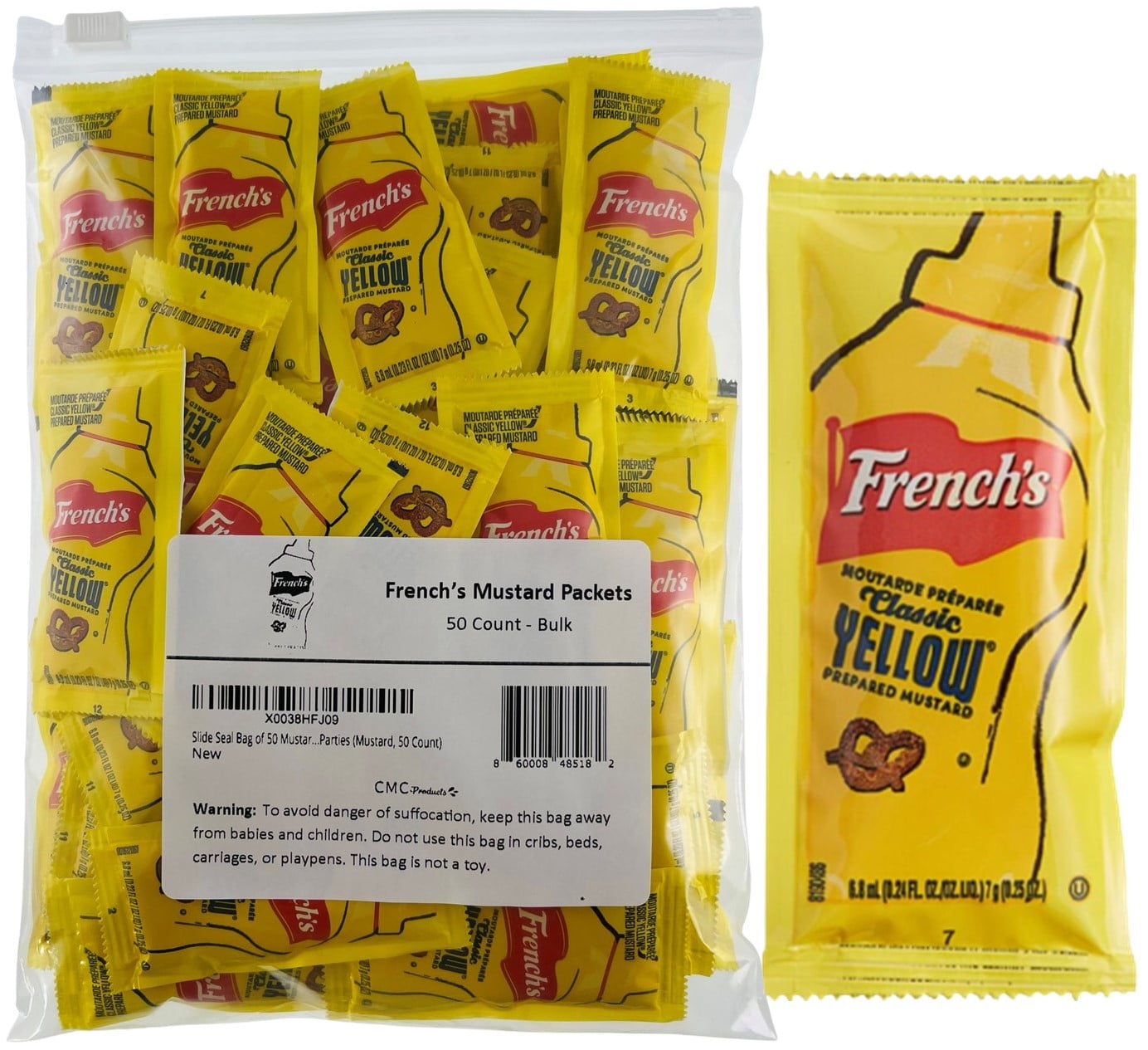 50 Count French's Mustard Packets