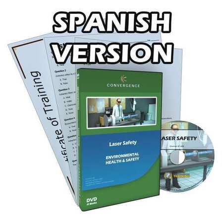Laser Training - CONVERGENCE TRAINING C-805-ES-AR Laser Safety,Safety Training,Spanish G2401485