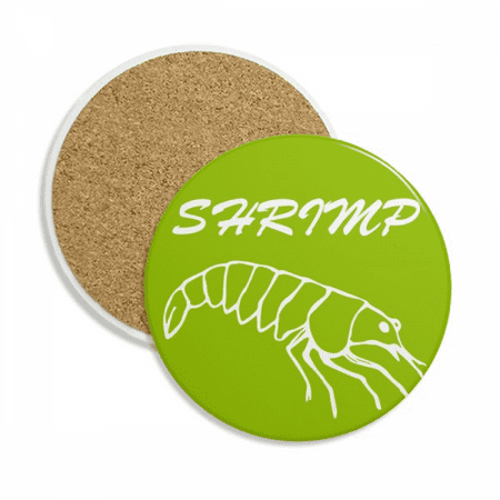 

Shrimp Skin Swimng Marine Animals Coaster Cup Mug Tabletop Protection Absorbent Stone