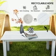 thumbnail image 4 of WLGD HDPE Outdoor Coffee Table, All-Weather Rectangle Patio Coffee Table, Plastic Outdoor Patio Table with Slatted Tabletop for Garden, Balcony, Backyard,White, 4 of 12