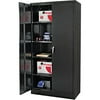Alera Quick-Assemble Cabinet, 36w x 18d x 72h, Black