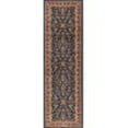 thumbnail image 3 of Sensation Transitional 2' x 7' Navy and Beige Polypropylene Indoor Area Rug, 3 of 8