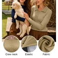 thumbnail image 3 of Anygrew Lightweight Sweaters For Women Soft Knitted Pullover Blouse S-2XL, 3 of 5