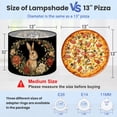 thumbnail image 2 of Linen Drum Lampshades Rabbit Portrait Vintage Floral Wreath Black Botanical Style 13"x13"x10" Light Shade for Table Lamps Floor Lamp Shades Lampshade Replacement Assembly Required Nursery Decor, 2 of 8