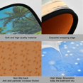 thumbnail image 2 of 2-Piece Kitchen Rugs Set Non-Slip Mats Carpet Floor for Kitchen, Bathroom (19.7"x27.6" & 19.7"x47.2") Serene Beach Scene, 2 of 7
