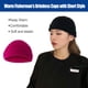 thumbnail image 3 of Qarigey Gorro de lana de tendencia, buena elasticidad, gorras clásicas de pescador sin borde, tocados crimpables a prueba de viento para montañismo, Sombreros rojo rosa intenso Qarigey AP009365-19B, 3 of 6