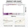 thumbnail image 3 of Coolnut Purple Marble License Plate Frames 2pcs, Aluminum Universal Car License Plate Holder with Round Hole for US Vehicles, 12"x 6", 3 of 7