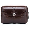thumbnail image 1 of Men Leather Belt Pouch Waist Bag Fanny Pack Phone Pouch with Belt Loop, 1 of 1