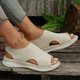 thumbnail image 5 of MKLEKYY Sandalias de Piso para Mujer, Sandalias deportivas Transpirables Informales de Suela Gruesa de Talla Grande para Mujer, 5 of 5