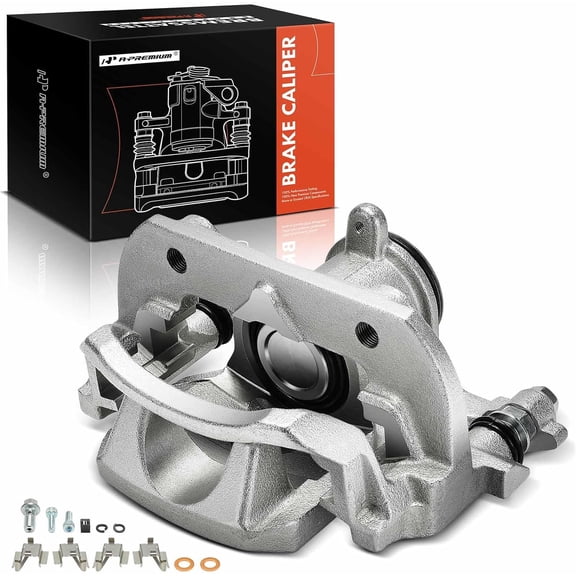 A-Premium Disc Brake Caliper Assembly with Bracket Compatible with Toyota Camry 2018-2024, Avalon 2019-2022 - Rear Right Passenger Side