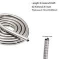 thumbnail image 2 of SKYPRO Inner Diameter 13mm 304 Stainless Steel Corrugated Pipe Wire Line Cable Conduit Protect Hose Tube Length 3 Meter, 2 of 9