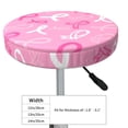 thumbnail image 4 of Lsque Breast Cancer Awareness (3) Round Bar chair cushion covers Velvet Fabric Premium Comfort Protects from Scratches and Stains for 14-17 Inch Chair- 12 inch, 4 of 7