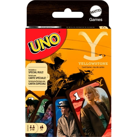 UNO Yellowstone Card Game for Kids, Adults & Family Night with Deck Inspired by the TV show