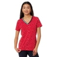 thumbnail image 1 of Camiseta Tommy Hilfiger para mujer, ropa deportiva, cuello en V, color escarlata, XXL, 1 of 3