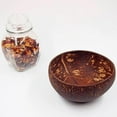 thumbnail image 4 of Coconut Bowl Coconut Shell Rice Bowl Sugar Water Light Container Fruit Milkshake Salad Vegan Smoothie Bowls & Acai Bowl WoodenTableware Coconut Spoon Fork, 4 of 7
