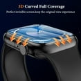 thumbnail image 3 of Zero Bubble&Unbreakable Screen Protector for Apple Watch 45mm Series 9 8 7, 100% Touch Sensitivity 3D Full Coverage Waterproof Film for iWatch, 2 Pack, 3 of 6