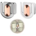 thumbnail image 1 of zapateros de pared para colgar en la pared, impermeables, sin perforaciones, para baño, 1 of 5
