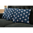 thumbnail image 2 of Ambesonne Sports Throw Pillow Cover 4 Pack, Baseball Stripes, 18", Night Blue Red White, 2 of 6