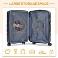 thumbnail image 3 of Carry-On Luggage, 20 inch Hard Shell Rolling Suitcase for Travel Expandable Lightweight with Spinner Wheels TSA Lock, 3 of 8