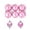 Pink, variant on Qocolcyl 6 Pack Christmas Ball Ornaments,2.36in Matte Plastic Hanging Baubles, Black & White Polka Dots Pattern indoor Outdoor Christmas Tree Decorations, for Holiday Party Home Indoor Decor