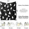 thumbnail image 3 of Halloween Throw Blanket with Cute Ghost Cat Design - Gothic Spooky Fleece & Flannel Blanket for Women, Perfect for Home, Dorm, Couch, Bed Decor - 60" x 50", 3 of 6