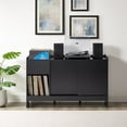 thumbnail image 5 of Crosley Furniture Arden Record Player Cabinet With Vinyl Storage Black, 5 of 10