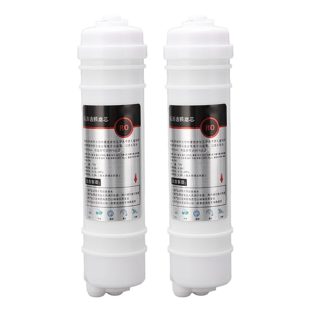 Pure Water Machine Filter Element,2Pcs Water Purifier Filter RO Membrane Filter Replacement Water Filter Element Multi-Functional