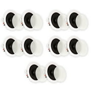 Theater Solutions TS50C In Ceiling Speakers Surround Sound Home Theater 5 Pair Pack