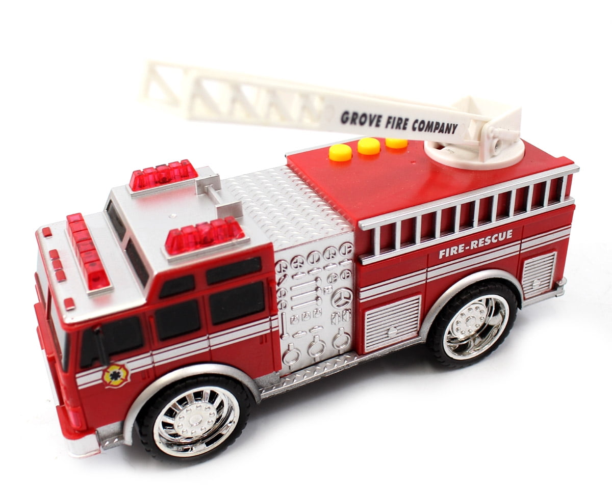 Speed Racers 3in1 Emergency Vehicle Toy PlaySet For Kids, Fire Truck