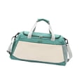 thumbnail image 4 of Bolsa de deporte perfecl para gimnasio y viaje lona impermeable Beige Verde 50 cm x 23 cm x 27 cm, 4 of 8