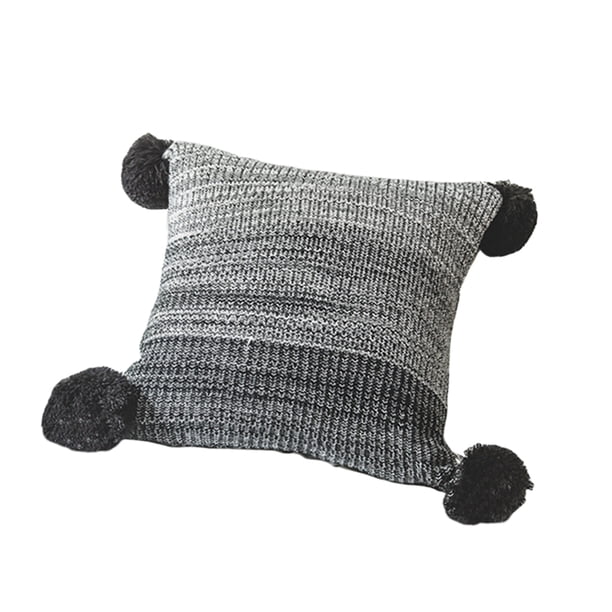de almohada de color de degradado 18x18 pulgadas Funda de almohada de decoración para el hogar Negro Sunnimix Fundas de almohada de color de degradado