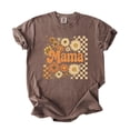 thumbnail image 2 of Trendy Mama Checkered Fall Shirt for Women Cute Sunflower Floral Tee for Moms Espresso Shirt Adult X-Large, 2 of 4
