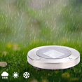 thumbnail image 3 of Lámpara decorativa LED con control automático de luz solar resistente al agua para camino de jardín de patio (blanco cálido), 3 of 8