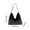 🔥 Black_New#13649, variant on Rhinestone Tote Bag for Women | Stylish Suede Shoulder Handbag Purse | Large Capacity Zipper Satchel | Soft Nylon Spandex | 30x14x35cm | Lightweight Fashion Messenger