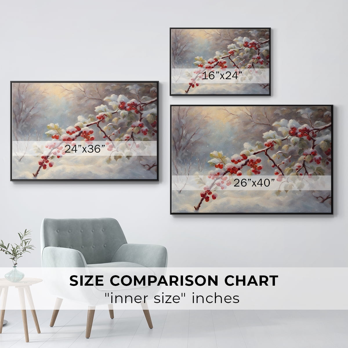 Vintage Landscape-CXCIX By Wexford Home Framed in Black Wood Gallery Wrapped Canvas 27 in. x 41 in.