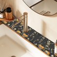 thumbnail image 2 of Yayeee Faucet Mat for Kitchen Sink 14.7" Diatomite Long Splash Guard Pad, Halloween Dancing, 2 of 7