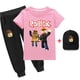 thumbnail image 1 of Traje de camiseta de manga corta y sombrero para niños y niñas, juego de animación Roblox periférico, algodón fino bidimensional, el mejor regalo, nuevo, 1 of 4