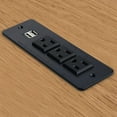 thumbnail image 4 of Conference Power Bar with Usb Ports Recessed Mountable Power Strip with 3 Outlets 2 USB for Desk Cabinet, 4 of 4