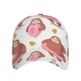 thumbnail image 2 of Daiia Sloth With Donuts1 Baseball Cap Men Women Classic Adjustable For Running Workout And Outdoor Activitie All Season Dad Hat Gift, 2 of 9