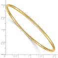 thumbnail image 2 of Auriga Fine Jewelry 10K Yellow Gold 2.5mm Grooved Slip-on Bangle Size 8 for Women, 2 of 6