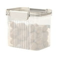 thumbnail image 4 of Barley Storage Jar, Nut and Candy Container, Plastic Dry Food Canister, Transparent Lid with Buckle Seal, for Pantry, Kitchen, and Household Organization, 1-pack, by FAJHHA, 4 of 8